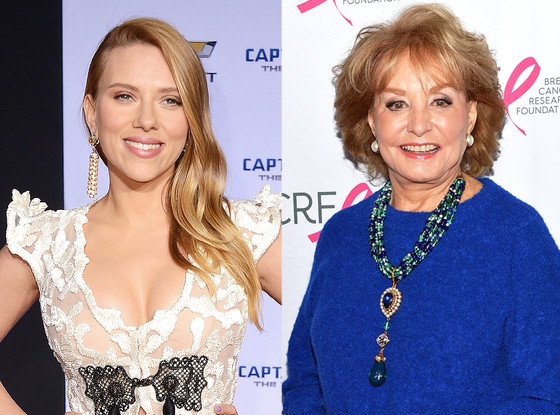 Barbara Walters, Scarlett Johansson Barbara Walters, Scarlett Johansson